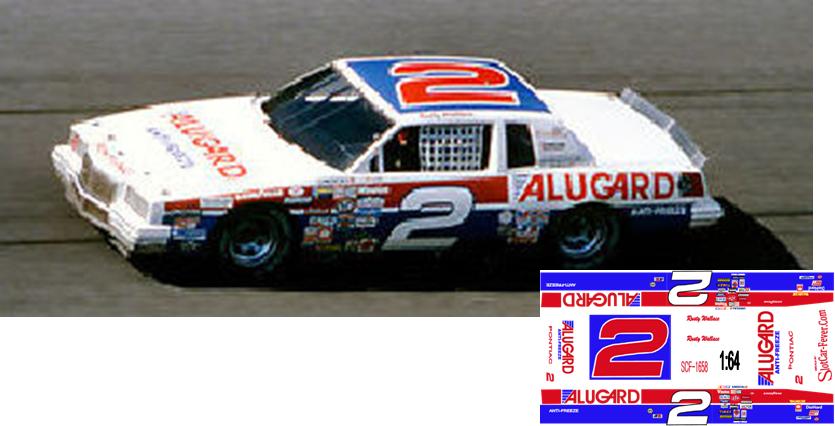 SCF1658-C #2 Rusty Wallace ALUGARD  Red White & Blue 1984/85 Pontiac