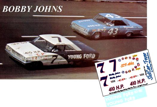 SCF1662-C #7 Bobby Johns 1964 Ford