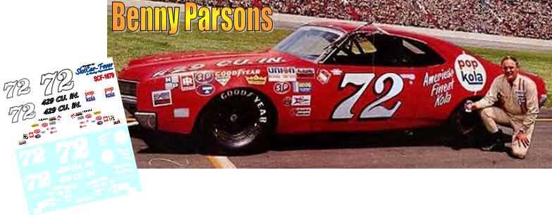 SCF1679-C #72 Benny Parsons Pop Kola Mercury