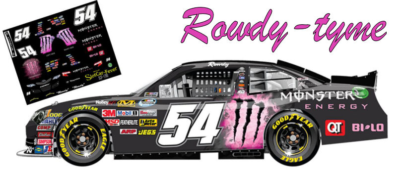 SCF1700 #54 Rowdy Kyle Busch 2014 Camry Breast Cancer paint scheme