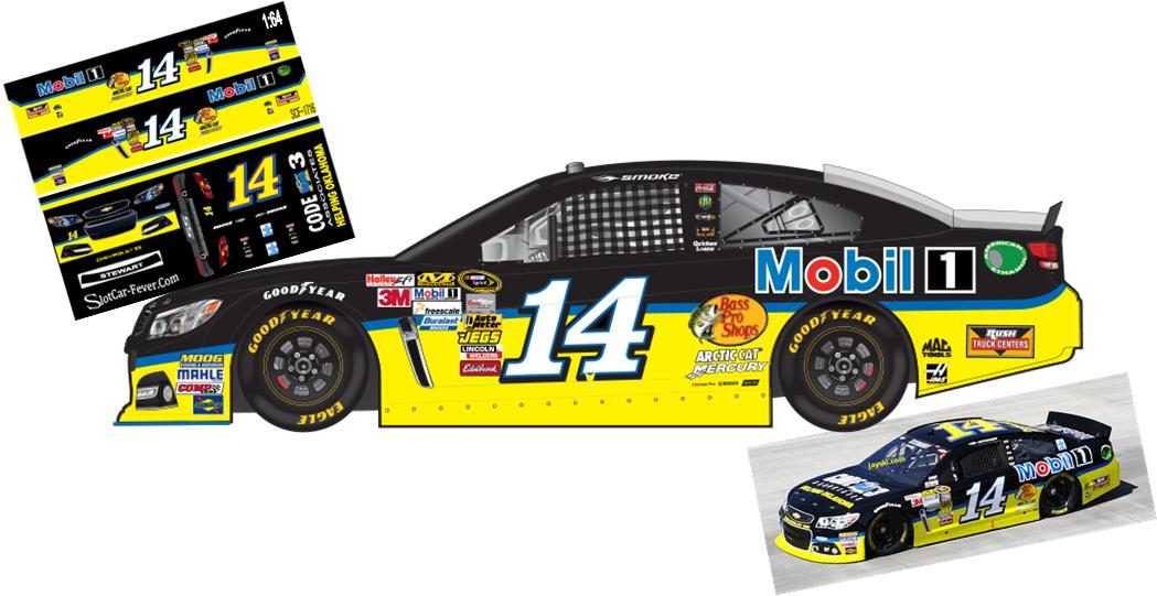 SCF1716 #14 Tony Stewart Mobil 1 Code 3 Chevy