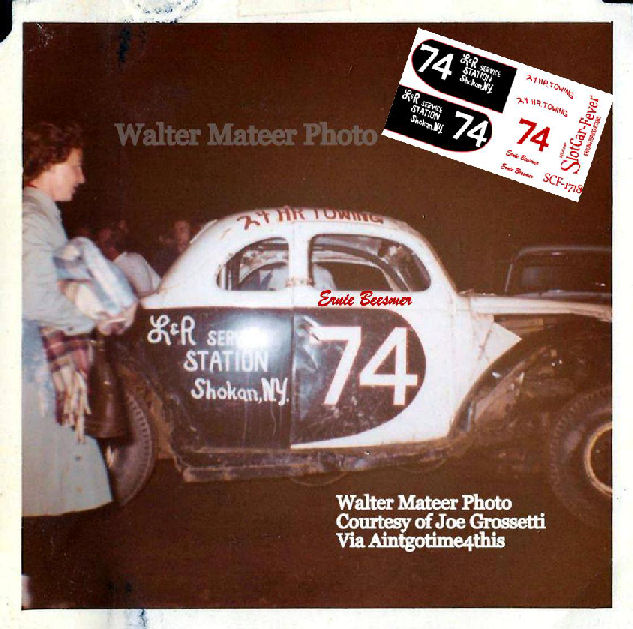 SCF1718 #74 Ernie Beesmer in the Shokan, N.Y.-based Roger Hornbeck coupe at Lebanon Valley in 1963