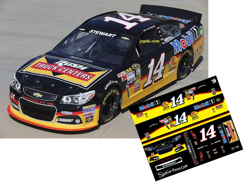 SCF1724 #14 Tony Stewart Mobil 1 Rush Truck Center Chevy