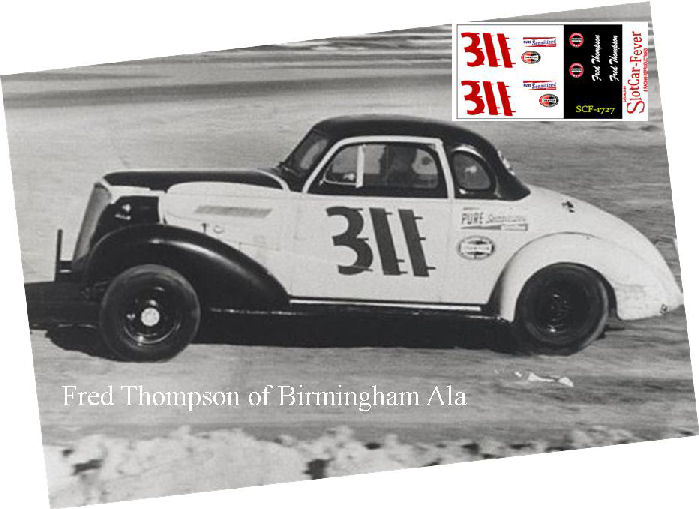 SCF1727 #311 Fred Thompson 37 Chevy coupe