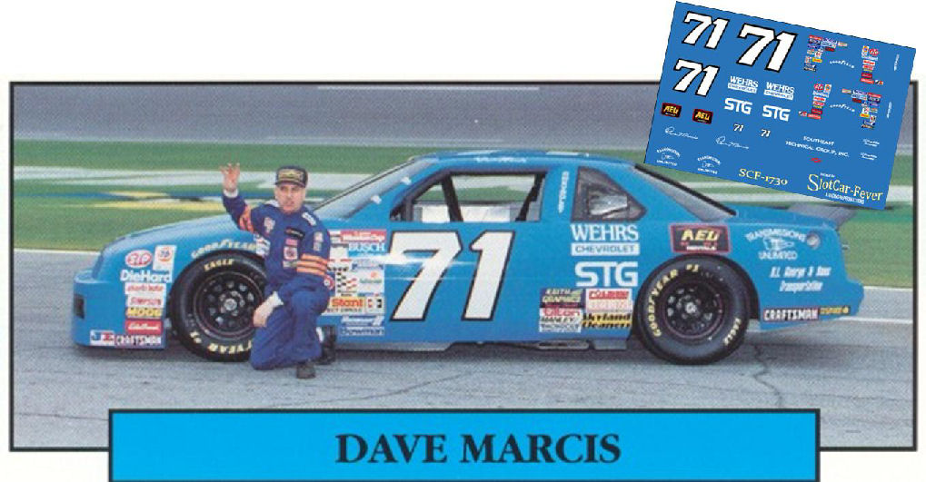 SCF1730 #71 Dave Marcis 72 Wehr Chevy/AEL Rental Chevrolet