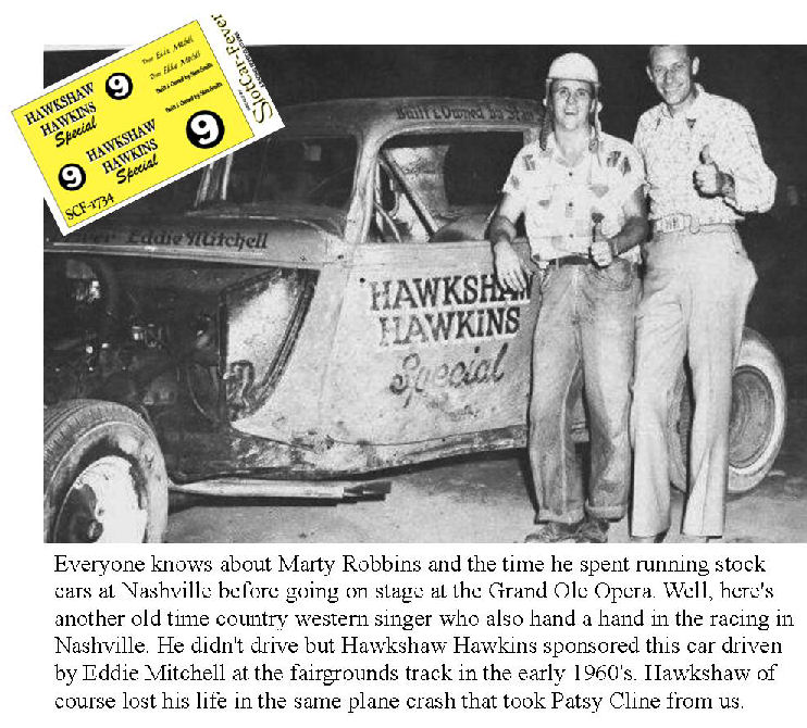 SCF1734 #9 Eddie Mitchell driving the Hawkshaw Hawkins Special