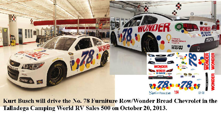 SCF1738 #78 Kurt Busch Furniture Row/Wonder Bread Chevrolet