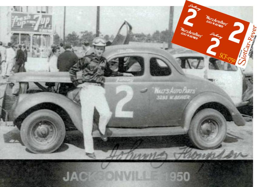 SCF1750 #2 Johnny Thompson at Jacksonville Speedway in 1950