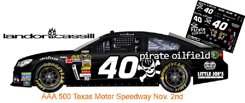 SCF1753 #40 Landon Cassill Pirate Oilfield 2013 Chevy