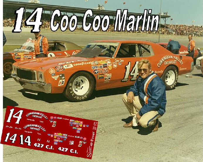 SCF1772-C #14 Coo Coo Marlin 72 Dayton 500 Chevy