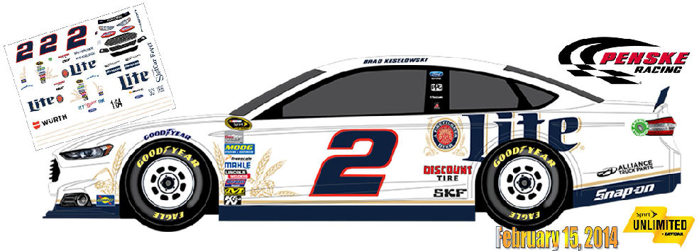 SCF1806 #2 Brad Keselowski 2014 Sprint Unlimited Ford Fusion