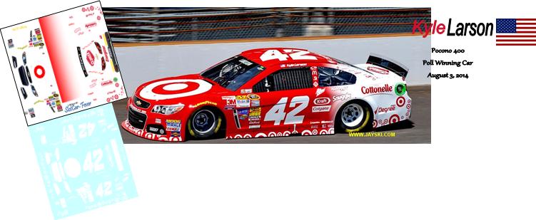 SCF1829 #42 Kyle Larson 2014 Target Chevy