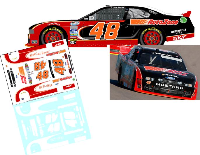 SCF1832 #48 Ryan Blaney AutoZone 2013 Mustang