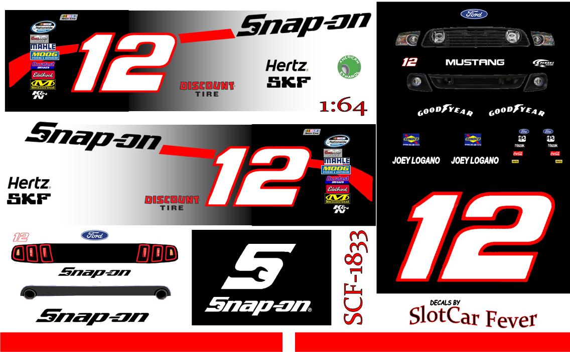 SCF1833-C #12 Joey Logano Snap-On 2014 Mustang