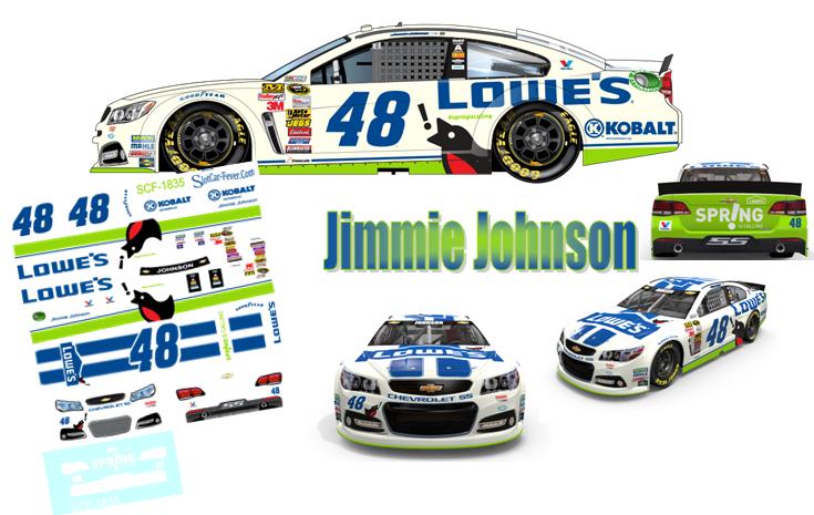 SCF1835-C #48 Jimmie Johnson Lowe's "Spring is Calling" Chevrolet