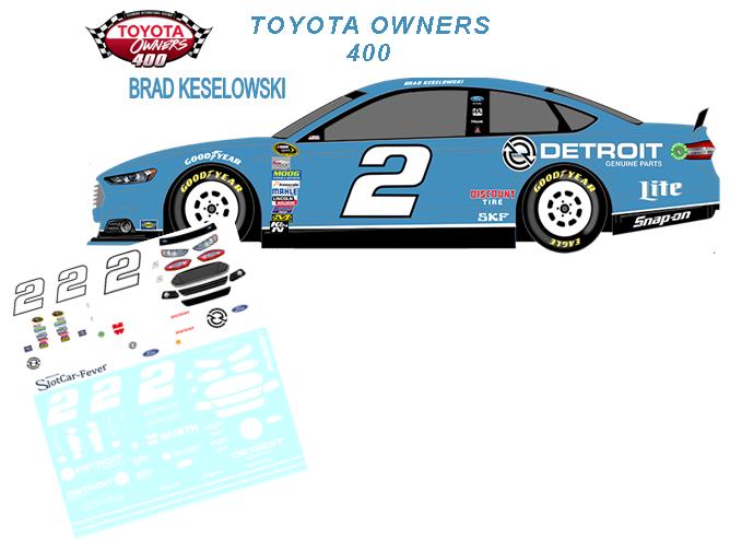 SCF1849-C #2 Brad Keselowski 2014 Detroit Genuine Parts Ford Fusion