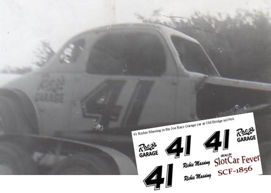 SCF1856 #41 Richie Massing racing at Old Bridge in 1964.