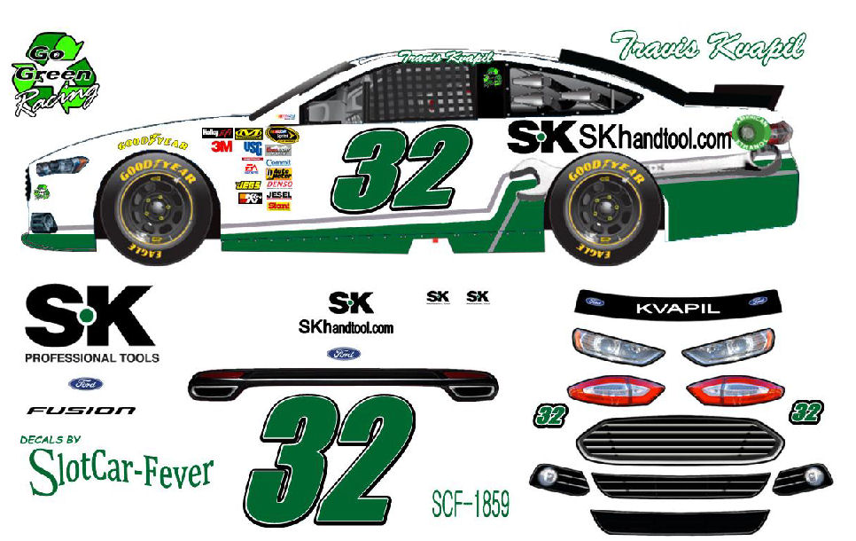 SCF1859 #32 Travis Kvapil S-K Tool 2014 Fusion