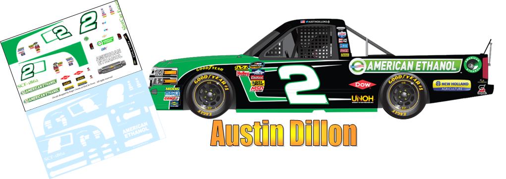 SCF1862 #2 Austin Dillon American Ethanol 2014 Chevy Truck