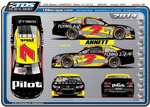SCF1865-C #7 Michael Annett Flying J/Pilot 2014 Chevy