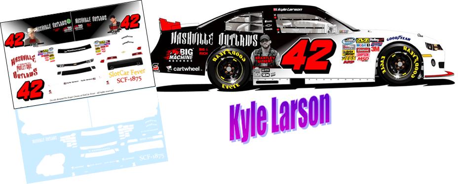 SCF1875 #42 Kyle Larson Nashville Outlaws 2014 Indianapolis Camaro