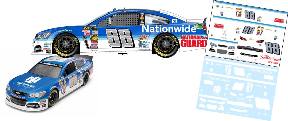 SCF1887 #88 Dale Earnhardt Jr. 2014 Nationwide Chevy to run 09-07-14