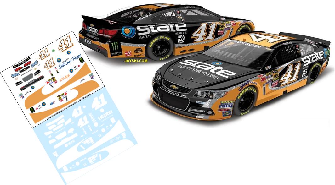 SCF1898 #41 Kurt Busch 2014 State Water Heaters Chevy Impala SS