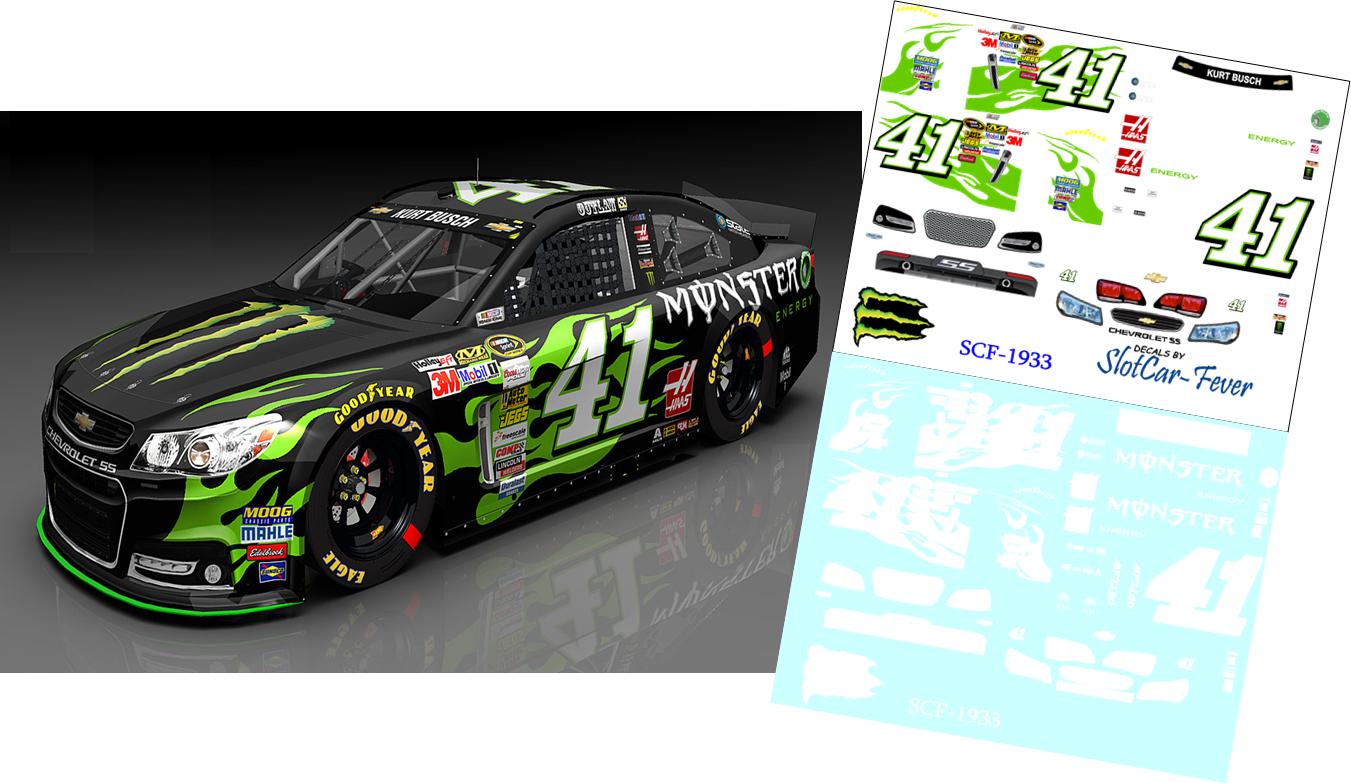 SCF1933-C #41 Kurt Busch 2015 Monster Energy Drink Chevy SS