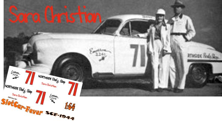 SCF1944 #71 Sara Christian  light blue 49-52 Oldsmobile