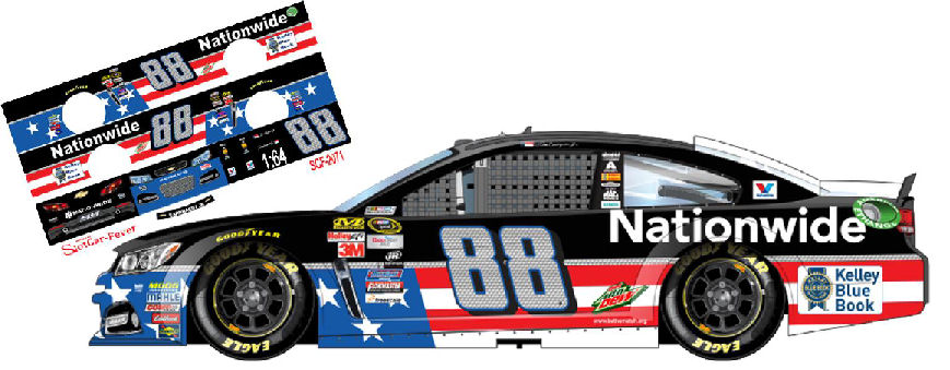 SCF2071 #88  Dale Earnhardt Jr 2015 Nationwide Chevy running July 5, 2015