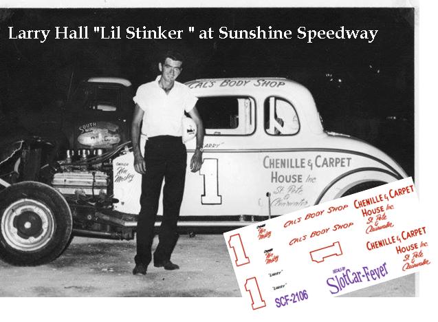 SCF2106 #1 Larry Hall "Lil Stinker " at Sunshine Speedway St. Pete FL. modified coupe