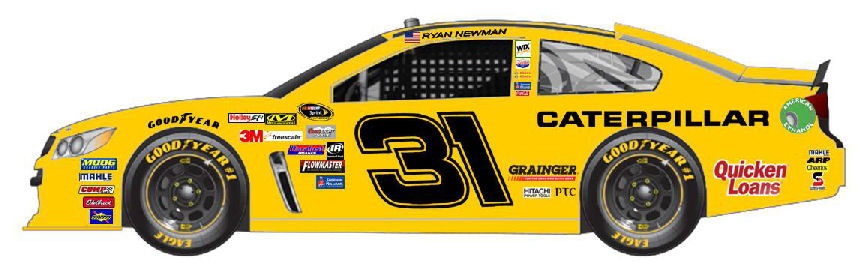 SCF2170 #31 Ryan Newman will run at Darlington in September. A one-time-only paint scheme as a part of the track's throwback program.