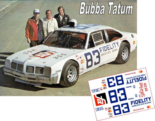 SCF2191 #83 Bubba Tatum Fidelity American Bank 1979 Pontiac Ventura