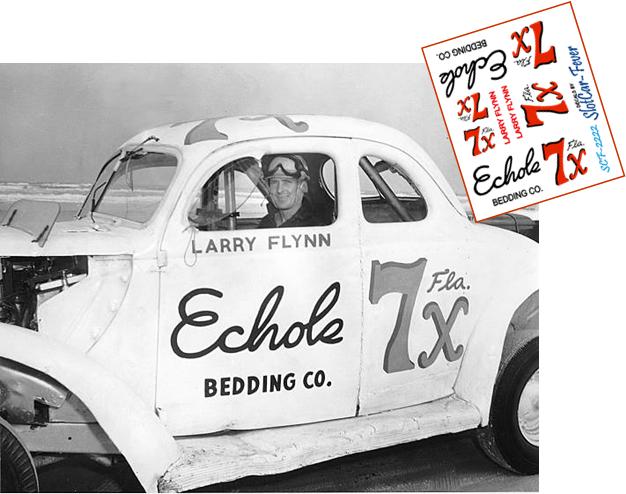 SCF2222 #7x Larry Flynn NASCAR Sportsman race held on the Daytona Beach-Road Course 1955.