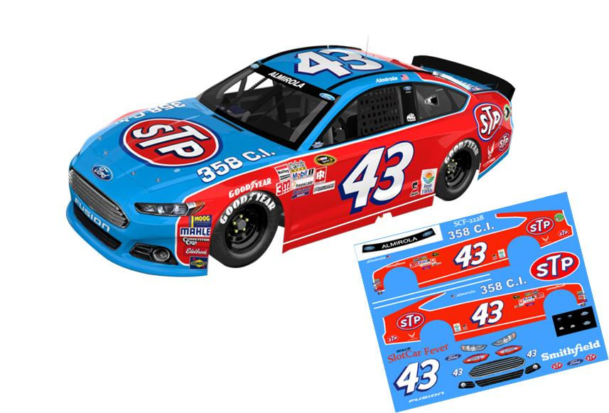 SCF2228-C #43 Aric Almirola 2015 Richard Petty Ford Throwback