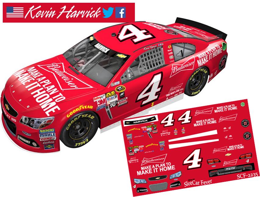 SCF2235-C #4 Kevin Harvick 2015 Budweiser Chevy