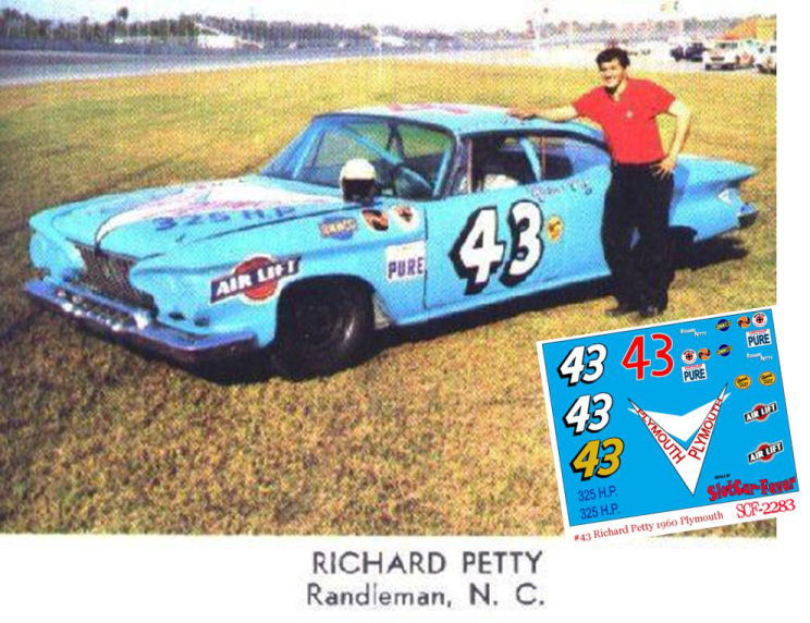 SCF2283-C #43 Richard Petty 61 Plymouth Fury