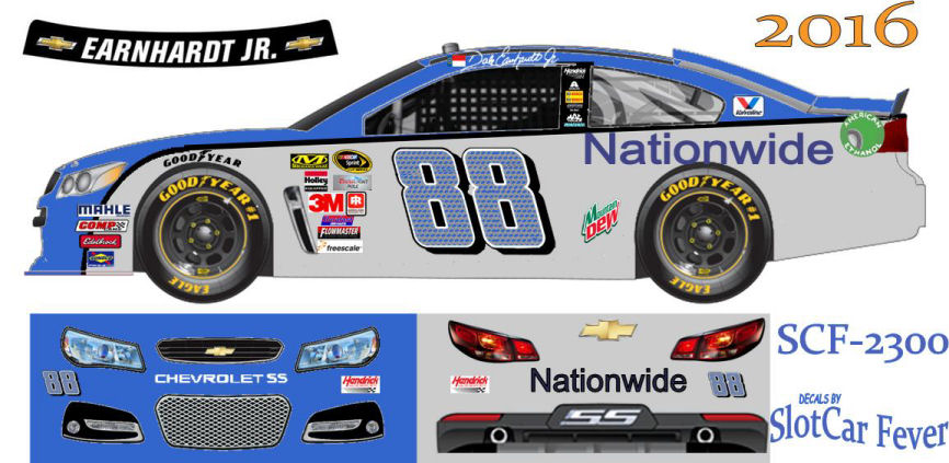 SCF2300 #88 Dale Earnhardt Jr. 2016 Nationwide Chevy