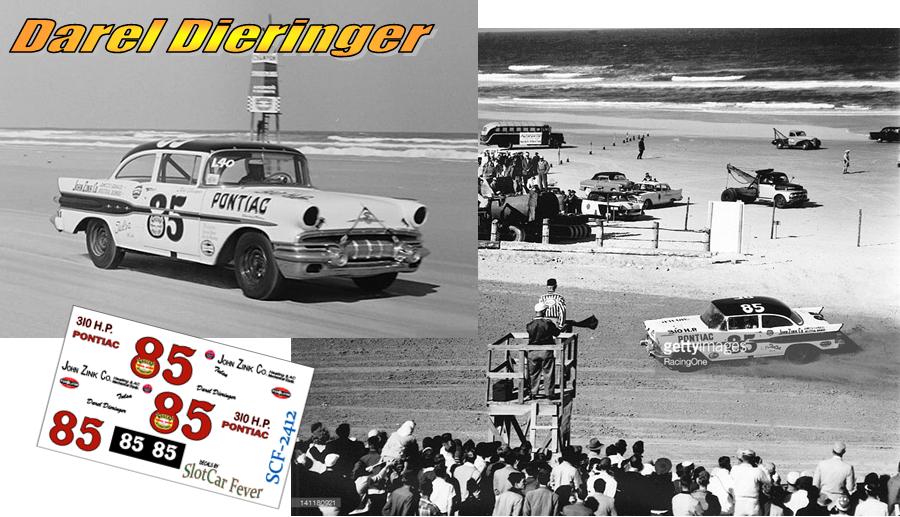 SCF2412-C #85 Darel Dieringer 57 Pontiac at Daytona