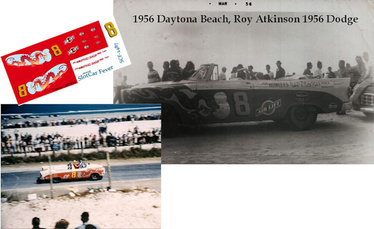 SCF2487 #8 Roy Atkinson 1956 Daytona Beach - 1956 Dodge