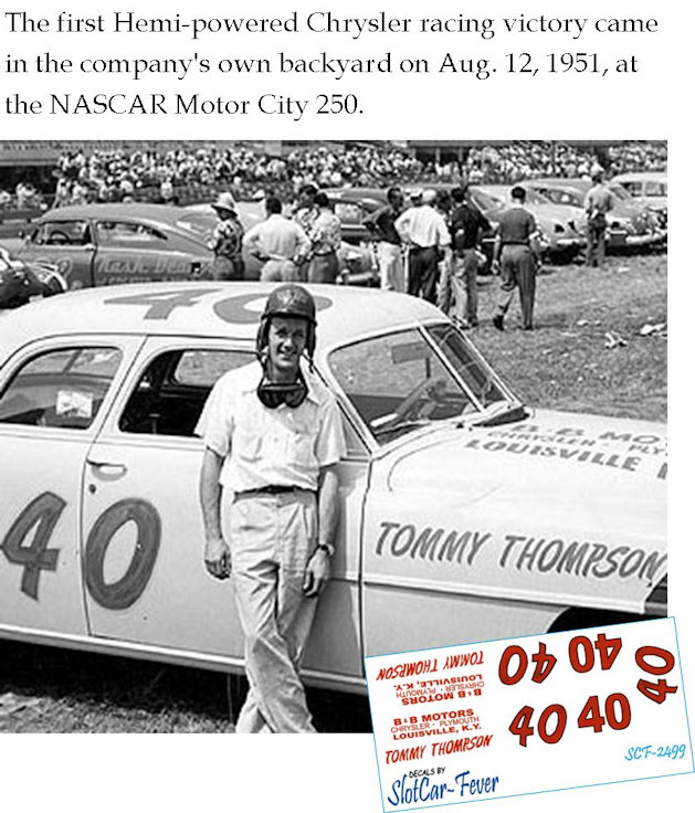 SCF2499 #40 Tommy Thompson Chrysler in 1951