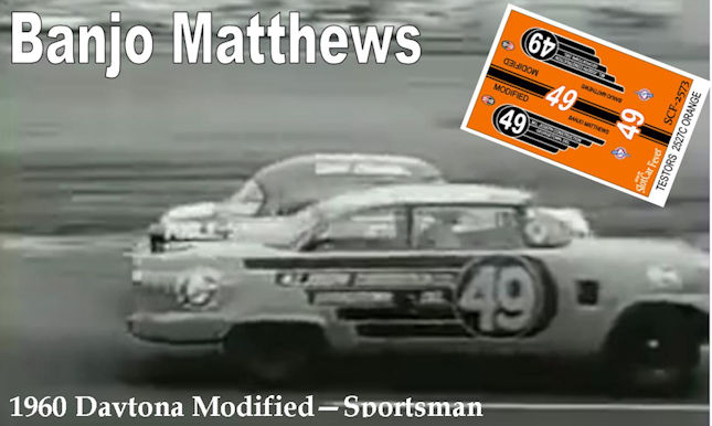 SCF2573 #49 Banjo Matthews 55 Ford modified