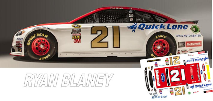 SCF2598 #21 Ryan Blaney 2016 Wood Brothers Ford.