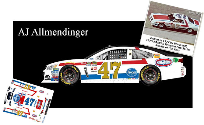 SCF2625 #47 AJ Allmendinger 2016 Throwback Chevy