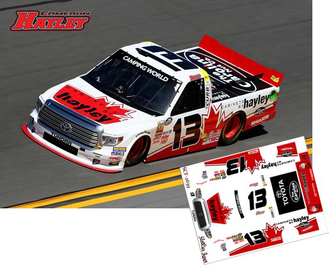 SCF2639 #13 Cameron Hayley 2016 Toyota Tundra NASCAR Truck