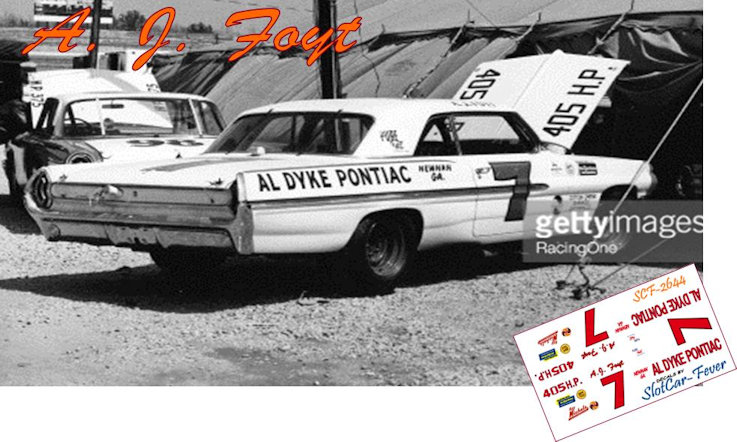 SCF2644 #7 A.J. Foyt  Ray Nichels 1962 Pontiac