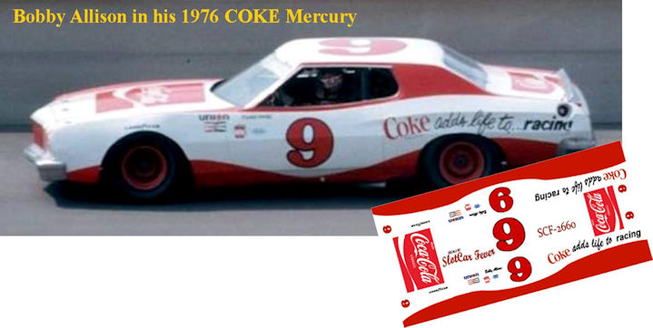 SCF2660 #9 David Hobbs in the Coke 1976 Ford owned by George Elliott, Bills father in 1976.