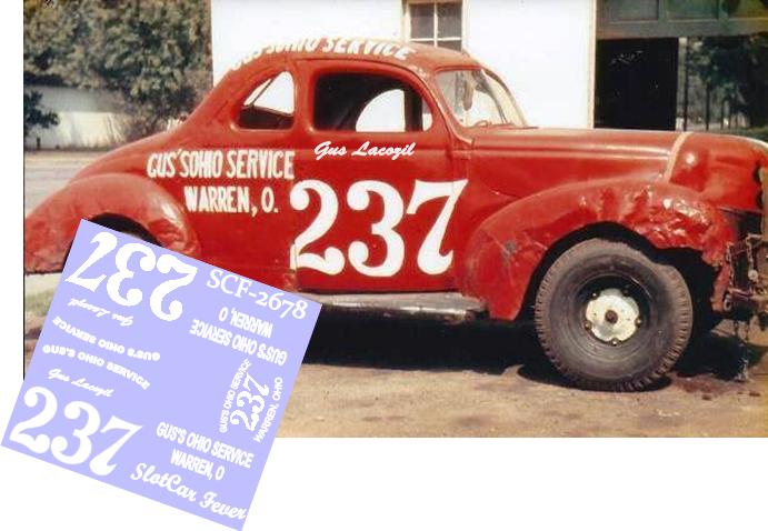 SCF2678-C #237 Gus Lacozil 1940 Ford coupe