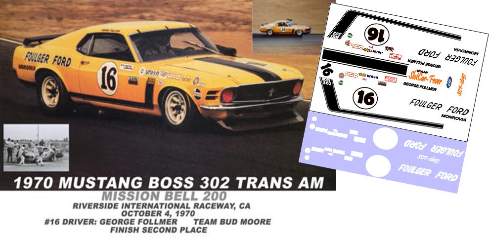 SCF2697-C#16 George Follmer 1970 Mustang at Riverside