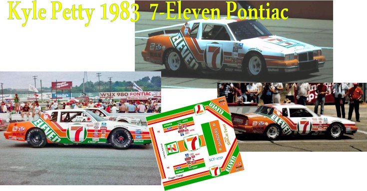 SCF2732 #7 Kyle Petty 1983 7-Eleven Pontiac